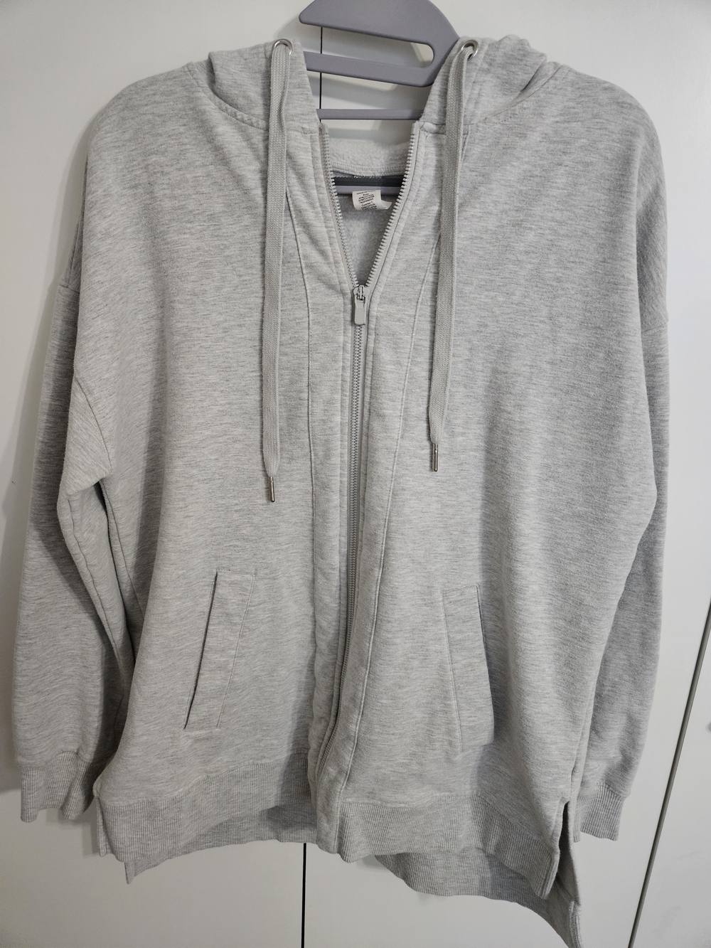 Yogalicious Light Gray Full-Zip Hoodie